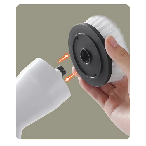 Електрична бездротова щітка-скруббер Cleaning brush AND1-33, 360° обертання, з насадками, Type-C, АКБ - фото 6