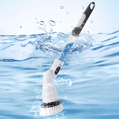 Електрична бездротова щітка-скруббер Cleaning brush AND1-33, 360° обертання, з насадками, Type-C, АКБ - фото 5