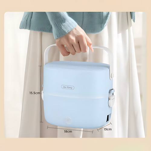 Двухъярусный ланч бокс, электрический, с подогревом, ланч-бокс Electric lunch box AND LY-800 1 л - фото 2