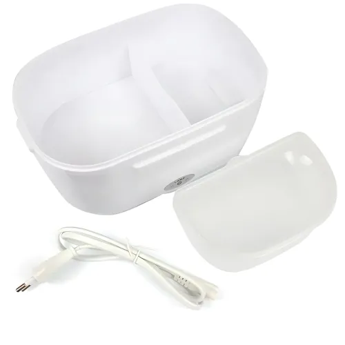 Ланч-бокс с подогревом The Electric Lunch Box 220V – 1.2 л, 2 отделения, герметичный контейнер, пароотвод - фото 12