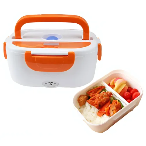 Ланчбокс із підігріванням The Electric Lunch Box 220V — 1.2 л, 2 відділення, герметичний контейнер, паровідвід - фото 4