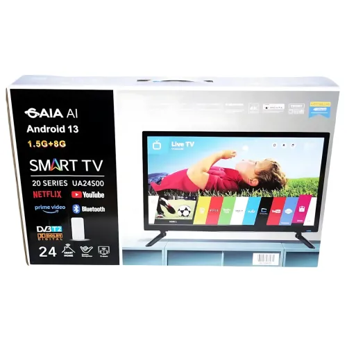 LED Телевизор 24 Smart TV, WiFi, 1.5 Gb Ram, 8Gb Rom, T2, USB, HDMI, Android 13 - фото 10