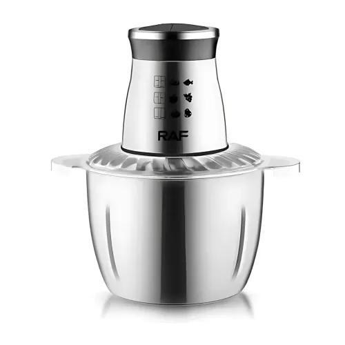 Подрібнювач продуктів RAF R.7030 — 1000W, 3L, неіржавка сталь, 4 леза, захист від перегрівання - фото 2
