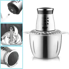 Измельчитель продуктов RAF R.7030 – 1000W, 3L, нержавеющая сталь, 4 лезвия, защита от перегрева