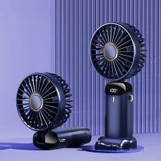 Мінівентилятор ручний N15 з нахилом, 5 швидкостей, заряджання Type-C, підставка для телефона, ароматерапія