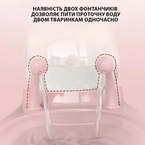Автоматичний фонтан-поїльник для кішок і собак Равлик 521 — 4,5 л, USB, 2 струмені, фільтрація, безшумний насос - фото 8