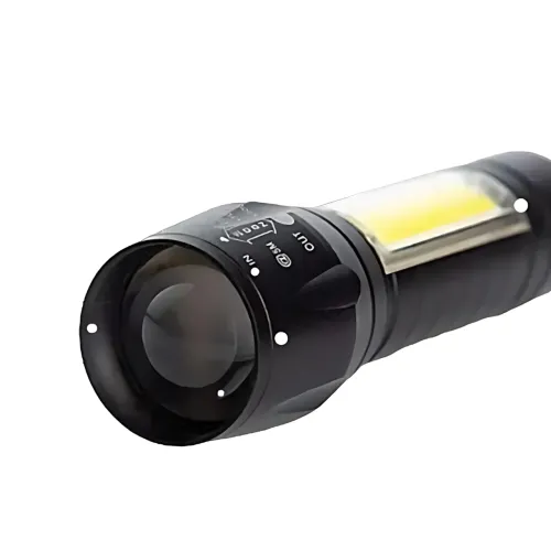 Фонарь тактический ручной аккумуляторный BL-511, USB с 3 режимами света и боковыми диодами CОВ - фото 5