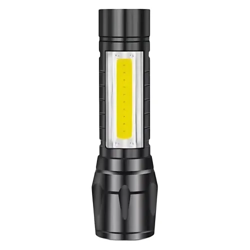 Ліхтар тактичний ручний акумуляторний BL-511, USB із 3 режимами світла та бічними діодами CJ - фото 4