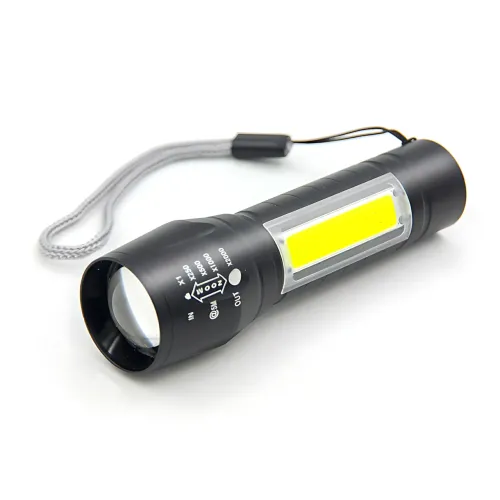 Ліхтар тактичний ручний акумуляторний BL-511, USB із 3 режимами світла та бічними діодами CJ - фото 2