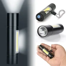 Тактичний мініліхтарик Bailong BL-1501, акумуляторний, 3 режими роботи, заряджання USB, IP44
