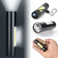 ​​​​​​​Тактический мини-фонарик Bailong BL-1501, аккумуляторный, 3 режима работы, зарядка USB, IP44