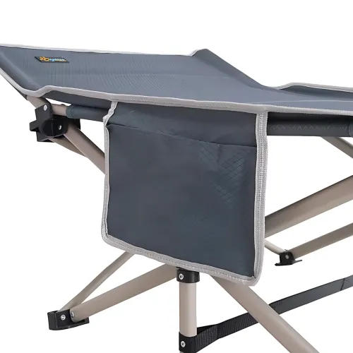 Складной садовый и пляжный шезлонг 190×68×35 см – стальная рама, полиэстер 600×300D, до 150 кг, с чехлом - фото 8