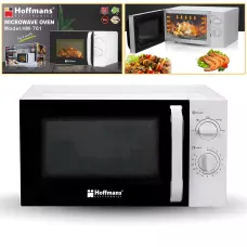 Микроволновая печь Hoffmans HM-761 700 Вт, 20 л, механическое управление, 6 режимов, таймер, разморозка, белая