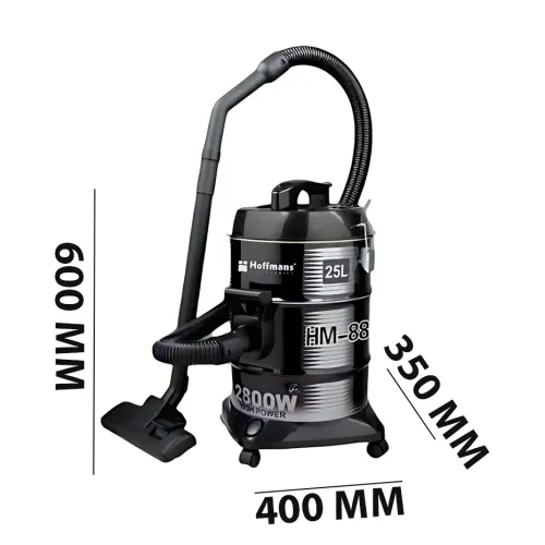 Пилосос Hoffmans HM-8806, 2800 Вт, 25 л, видув, телескопічна трубка, 3 насадки, сталь - фото 10