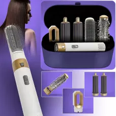 Фен-стайлер 5 в 1 Hot Air Styler 1200 Вт с ионизацией, температурой до 120 °C, 3 режима, в кейсе, шнур 2 м