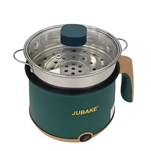 Электрическая рисоварка Jubake с функцией пароварки, 1,8 л, 600 Вт, антипригарное покрытие, подогрев, зеленый - фото 5