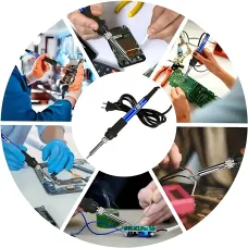 Паяльный набор Soldering Kit 60 Вт, с керамическим нагревателем 200–450°C, мультиметром, в кейсе