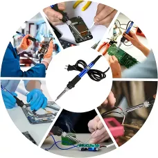 Паяльный набор Soldering Kit 60 Вт, с керамическим нагревателем 200–450°C, мультиметром, в кейсе