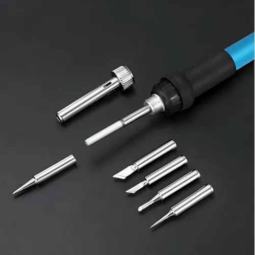 Паяльный набор Soldering Kit 60 Вт, с керамическим нагревателем 200–450°C, мультиметром, в кейсе - фото 6
