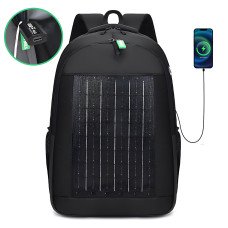 Рюкзак із вбудованою сонячною батареєю 10w і USB-виходом GDTIMES GD-1320SL, чорний