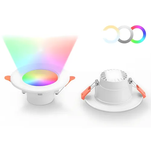 Розумний LED-світильник Tuya WiFi 10 Вт Ø 115 мм вбудований, 2700-6500 K, димований, голосове керування - фото 4