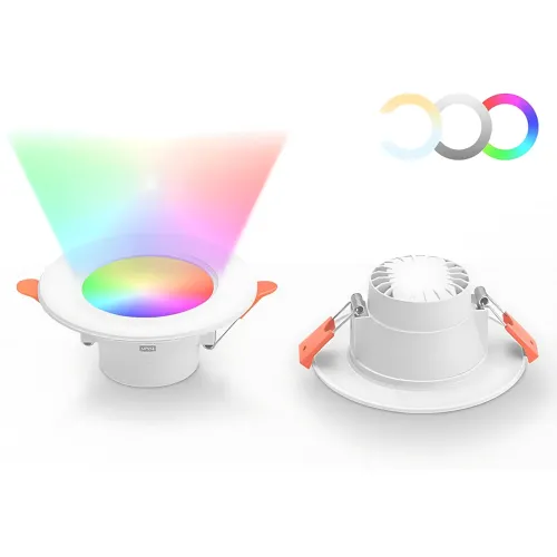 Умный LED светильник Tuya WiFi 10Вт Ø115мм встраиваемый, 2700–6500K, диммируемый, голосовое управление - фото 4