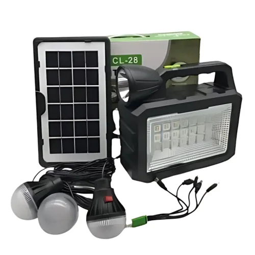 Портативна зарядна станція Solar CL-28 з акумулятором 8000 мА·год, 3 LED-лампами, сонячною панеллю, 2 USB - фото 10