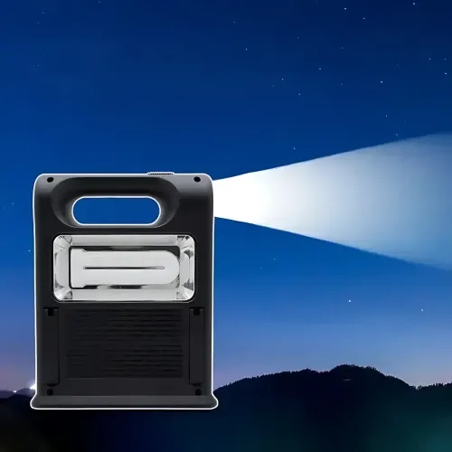Портативная зарядная станция CL-12 30W, фонарь автономного освещения, зарядка, 2 лампы с солнечной панелью - фото 8