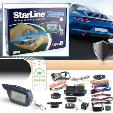 Автосигнализация CAR ALARM 2 WAY B9  с автозапуском, двусторонней связью, ЖК-брелоком, дальность до 1200 м