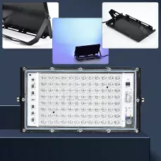 LED-прожектор 100W 220V, 96 диодов, 10000 Лм, IP65, холодный свет 6500K, угол 120°, корпус металл+ABS, настенн