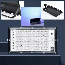LED-прожектор 100W 220V, 96 диодов, 10000 Лм, IP65, холодный свет 6500K, угол 120°, корпус металл+ABS, настенн