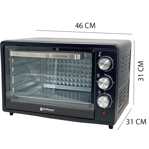 Електродуховка Hoffmans Electronics HM-751 — 2000 Вт, 45 л, таймер 60 хв, 4 ТЕНи, терморегулятор - фото 10