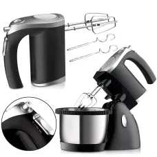 Миксер Hoffmans HM-6630, 1000 Вт, планетарный, чаша 3 л, 5 скоростей, 4 насадки, импульсный режим