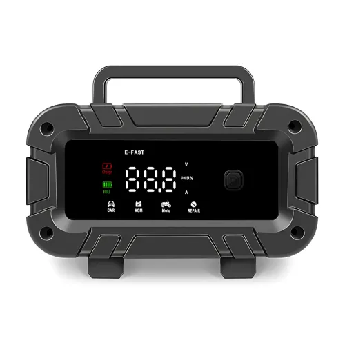 Автомобільний пуско-зарядний пристрій E-fast TK-400, 12 В, 96 Вт, для акумуляторів 2-150 А·год, з дисплеєм - фото 2
