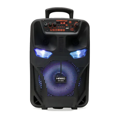 Портативна Bluetooth-колонка з караоке Kimiso QS5805, 8, 12 Вт, FM, мікрофон, USB/TF, AUX, HDMI, світломузка - фото 2