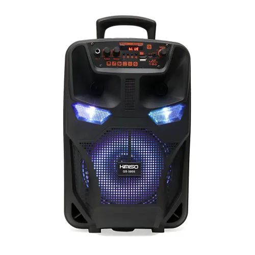 Портативна Bluetooth-колонка з караоке Kimiso QS5805, 8, 12 Вт, FM, мікрофон, USB/TF, AUX, HDMI, світломузка - фото 2
