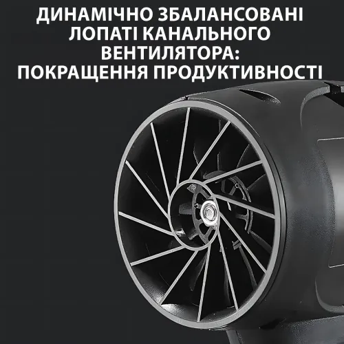 Акумуляторна повітродувка-фен 24V/2Ah, бездротова, 500 W, у кейсі з 2 акумуляторами - фото 6