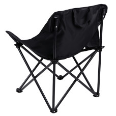 Складной кемпинговый стул Moon Chair со спинкой и карманом, оксфорд и углеродистая сталь, до 120 кг, с чехлом Серый
