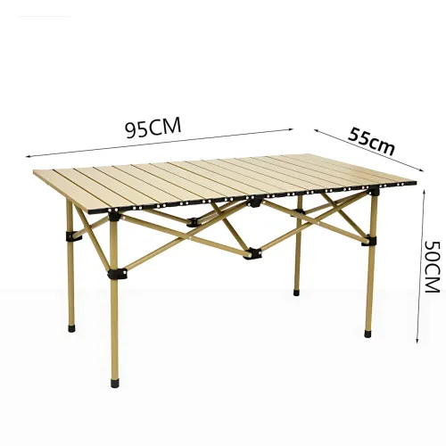 Складаний туристичний стіл AND 95×55×50 см, метал + алюміній, до 60 кг, вага 4,8 кг, із сумкою, для пікніка - фото 10