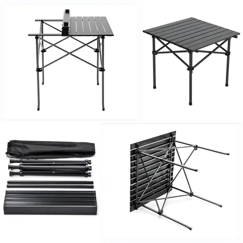 Складаний туристичний стіл AND 50×50×54 см, алюмінієвий, 2.2 кг, до 80 кг, у сумці, для пікніка, кемпінгу - фото 8