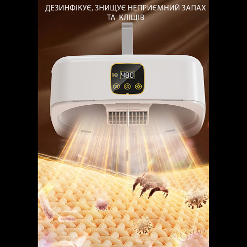 Сушилка AND XL-1187 подвесная, складная, 600 Вт, до 10 кг, дисплей, 70°C, бесшумная, 2 режима - фото 3