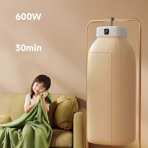 Сушилка AND XL-1187 подвесная, складная, 600 Вт, до 10 кг, дисплей, 70°C, бесшумная, 2 режима - фото 5