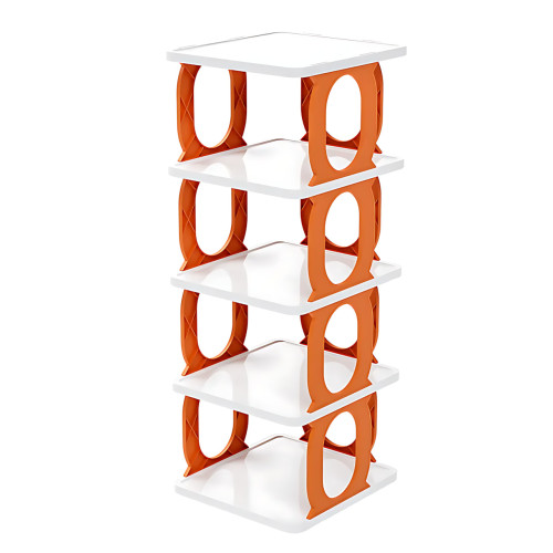 Универсальный пластиковый органайзер Shoe rack AND LY-580 4 полки для обуви, книг, в ванную, на кухню - фото 9