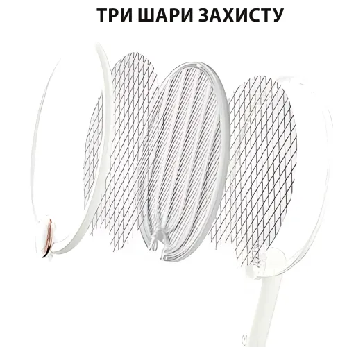 Электрическая мухобойка-ловушка Buzzeap 3в1, УФ-свет, Type-C, складная ручка, 2 режима работы - фото 4