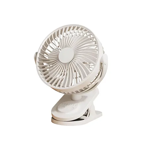 Вентилятор мини Fan LY-850 с прищепкой, USB, 360° наклон и поворот, таймер 2/6/9 ч, акб 1800 мАч, 3 скорости - фото 2