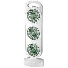 Мини-вентилятор AND LY-856  с 3 головами, мини-вентилятор 1200 мАч, USB Type-C, 3 скорости