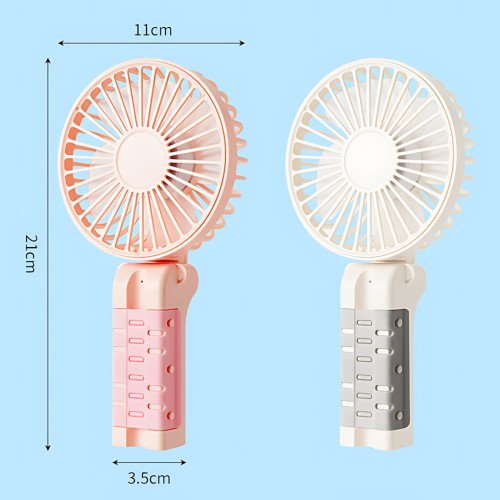 Портативный мини-вентилятор Fan 46 AND 063, 1200 мАч, 3 скорости, складной, бесщеточный, Type-C, 21×11×3.5 см - фото 3