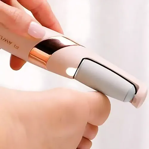 Електрична пемза для педикюру Pretty Girl Flawless Pedi AND 002, 2 насадки, акумуляторна, 2 швидкості, USB - фото 4