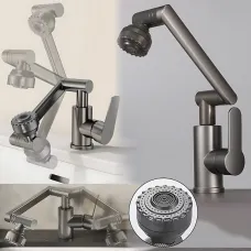 Смеситель для раковины faucet  AND938 телескопический поворотный 361 мм, однозахватный, латунь, матовый