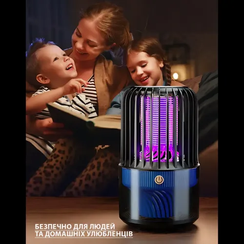 Електрична пастка для комарів і мух 3в1 V15 strong electricity AND1252  з акумулятором 3000 мА·год, USB - фото 6